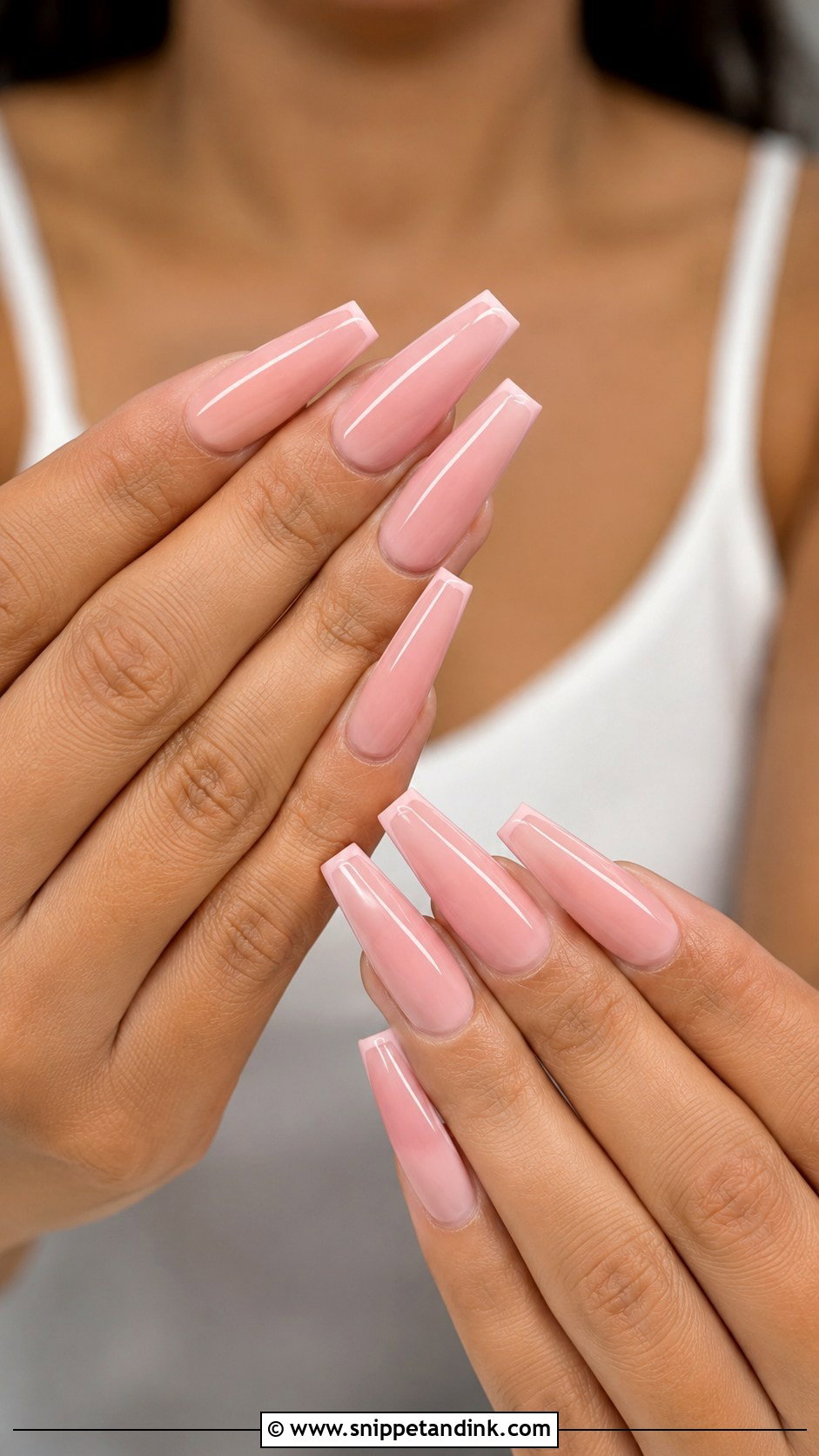 Pink Coffin Wedding Guest Nails - Snippet and Ink - 20 Pink Wedding Guest Nails