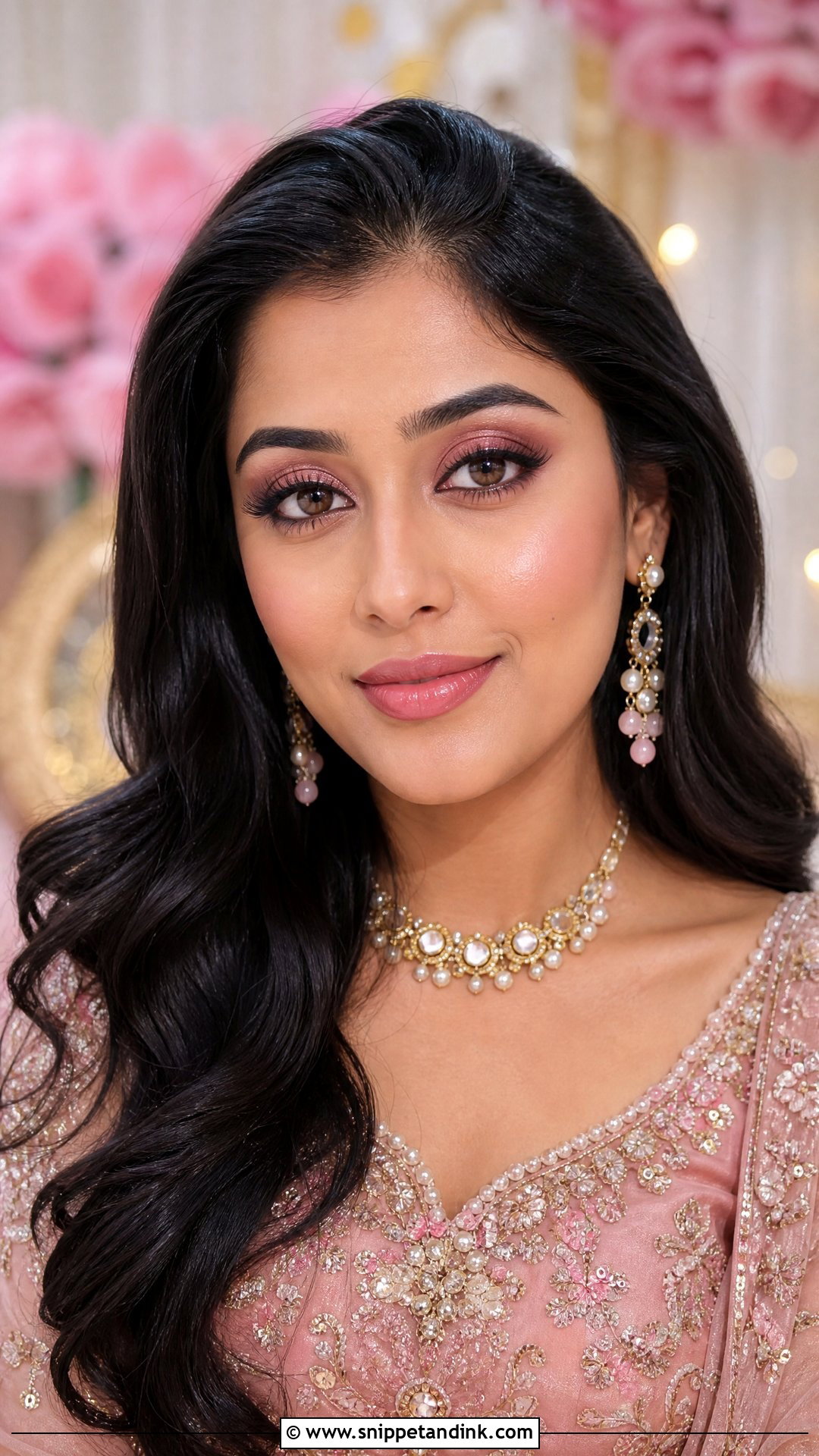 Pink Desi Wedding Guest Makeup - Snippet and Ink - 20 Desi Wedding Guest Makeup Ideas