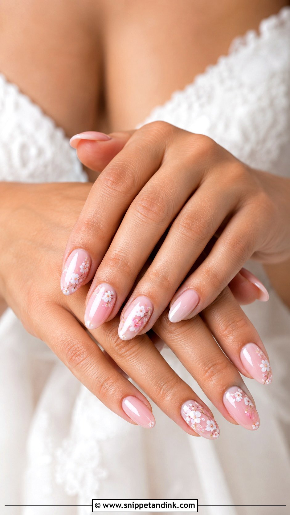 Pink Floral Wedding Nails - Snippet and Ink - 20 Pink Nails for Wedding