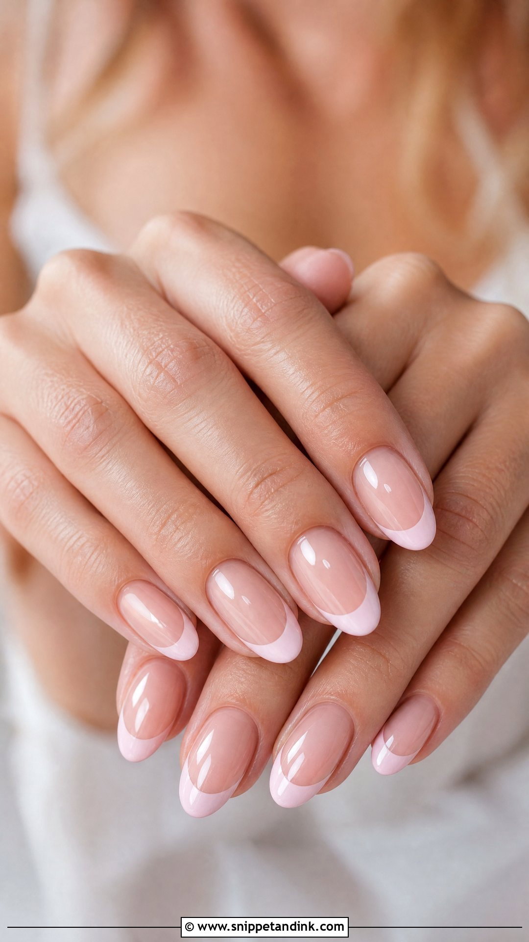 Pink French Bridal Nails - Snippet and Ink - 25 French Bridal Nails