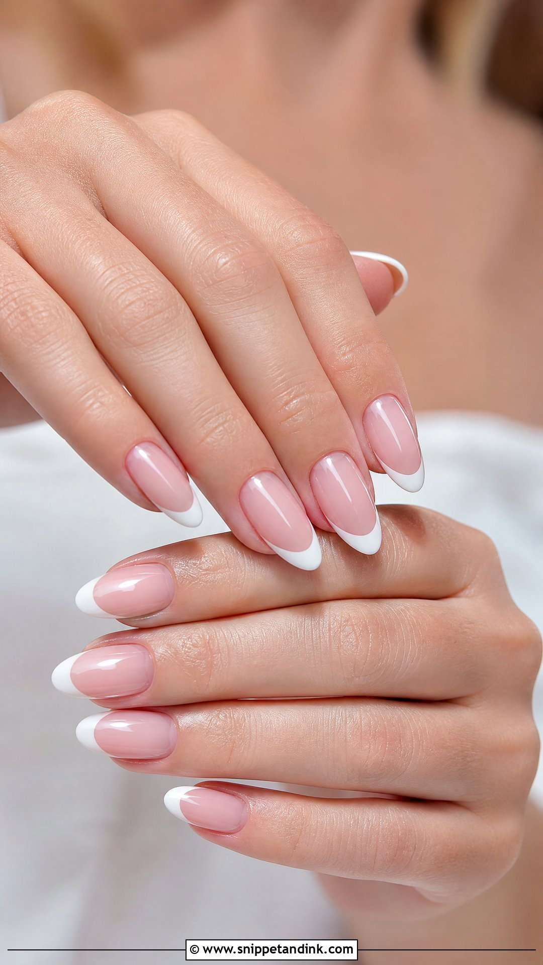 Pink French Bridal Nails - Snippet and Ink - 25 Pink Bridal Nails