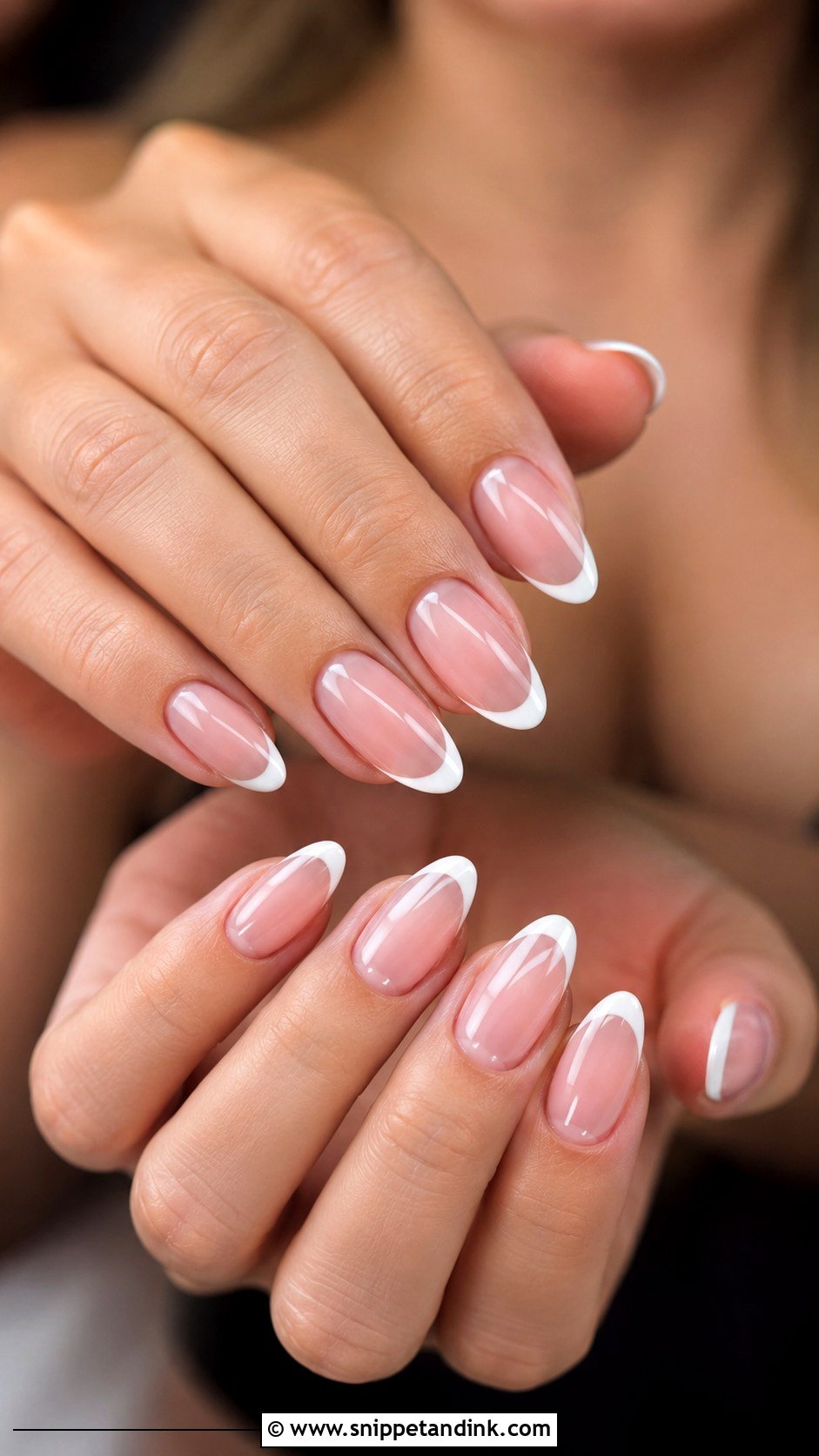 Pink French Bridesmaid Nails - Snippet and Ink - 20 Summer Bridesmaid Nails