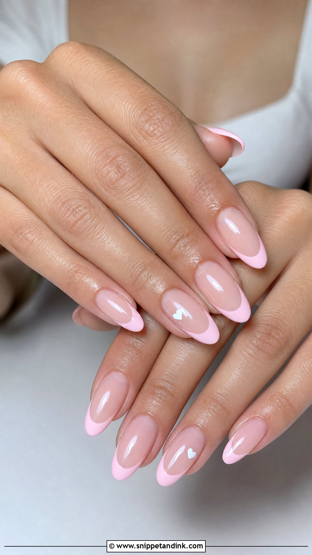 Pink French Tip Engagement Nails - Snippet and Ink - 25 Fun Engagement Nails
