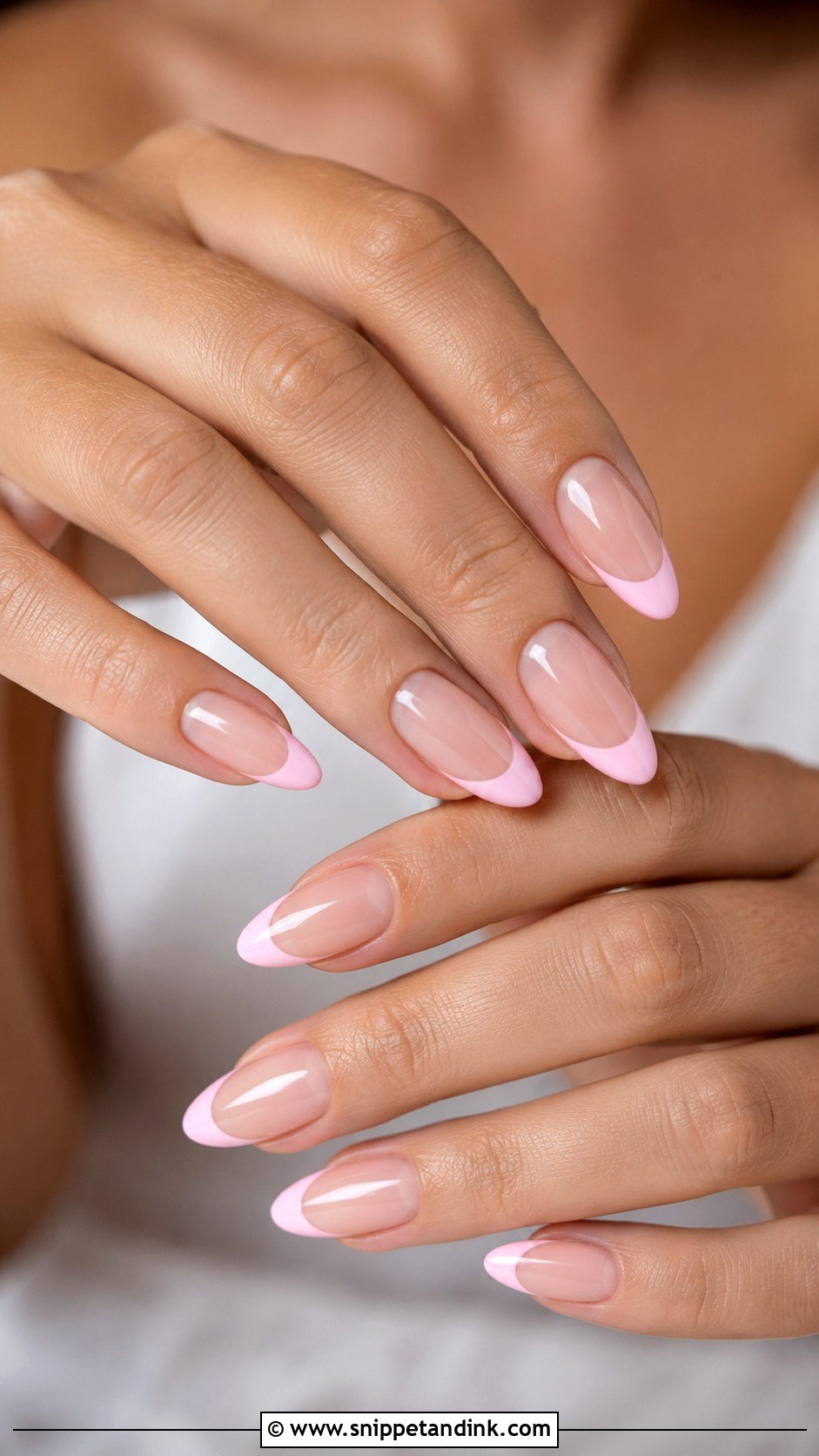 Pink French Tip Wedding Guest Nails - Snippet and Ink - 20 Pink Wedding Guest Nails
