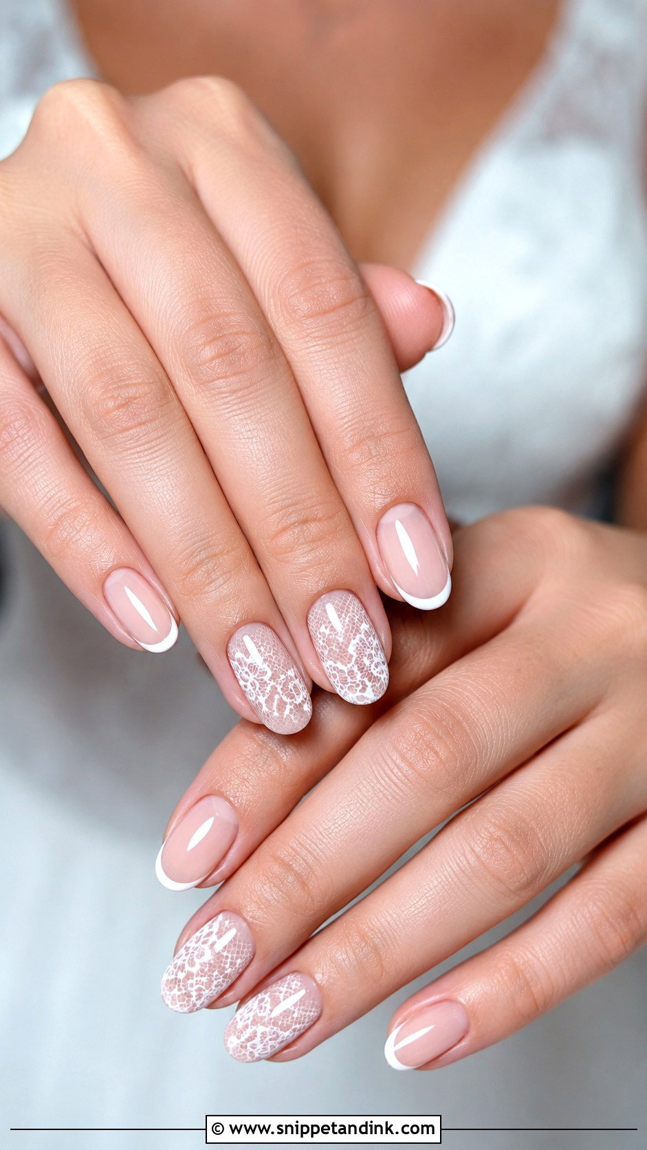 Pink French Wedding Nails - Snippet and Ink - 30 Simple Wedding Nails