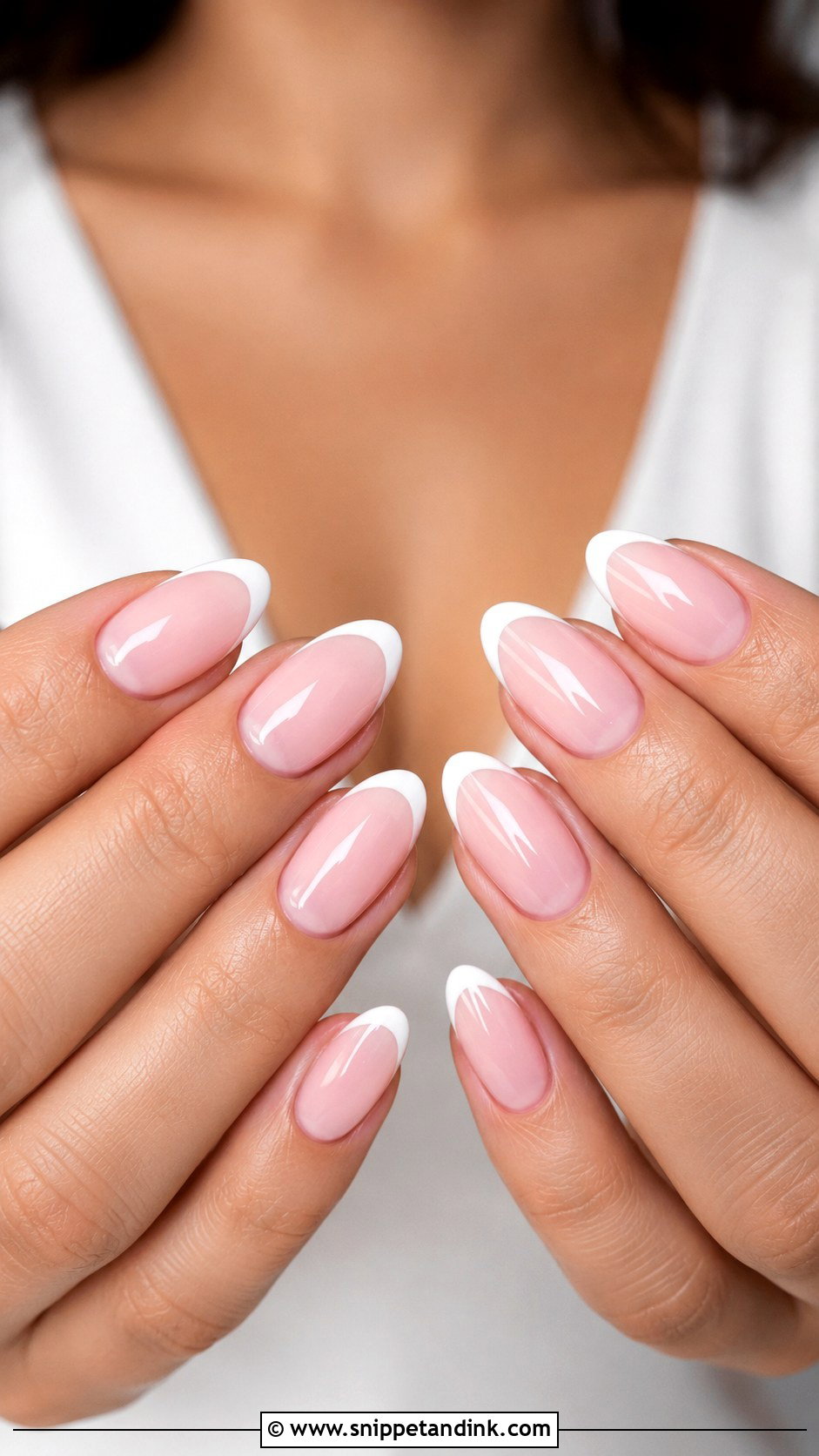 Pink French Wedding Nails - Snippet and Ink - 20 Classic Wedding Nails for Bride