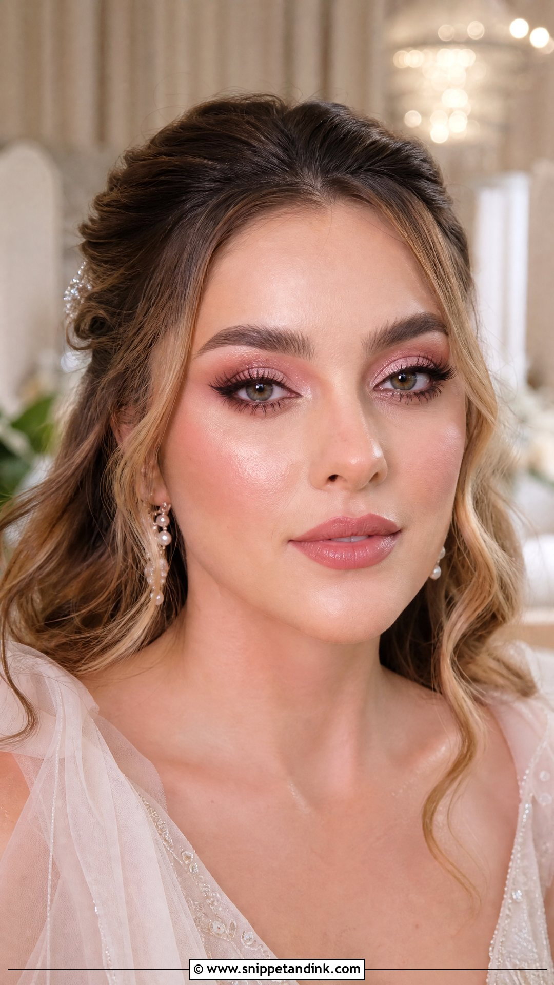 Pink Glam Bridal Makeup - Snippet and Ink - 20 Glam Bridal Makeup Looks