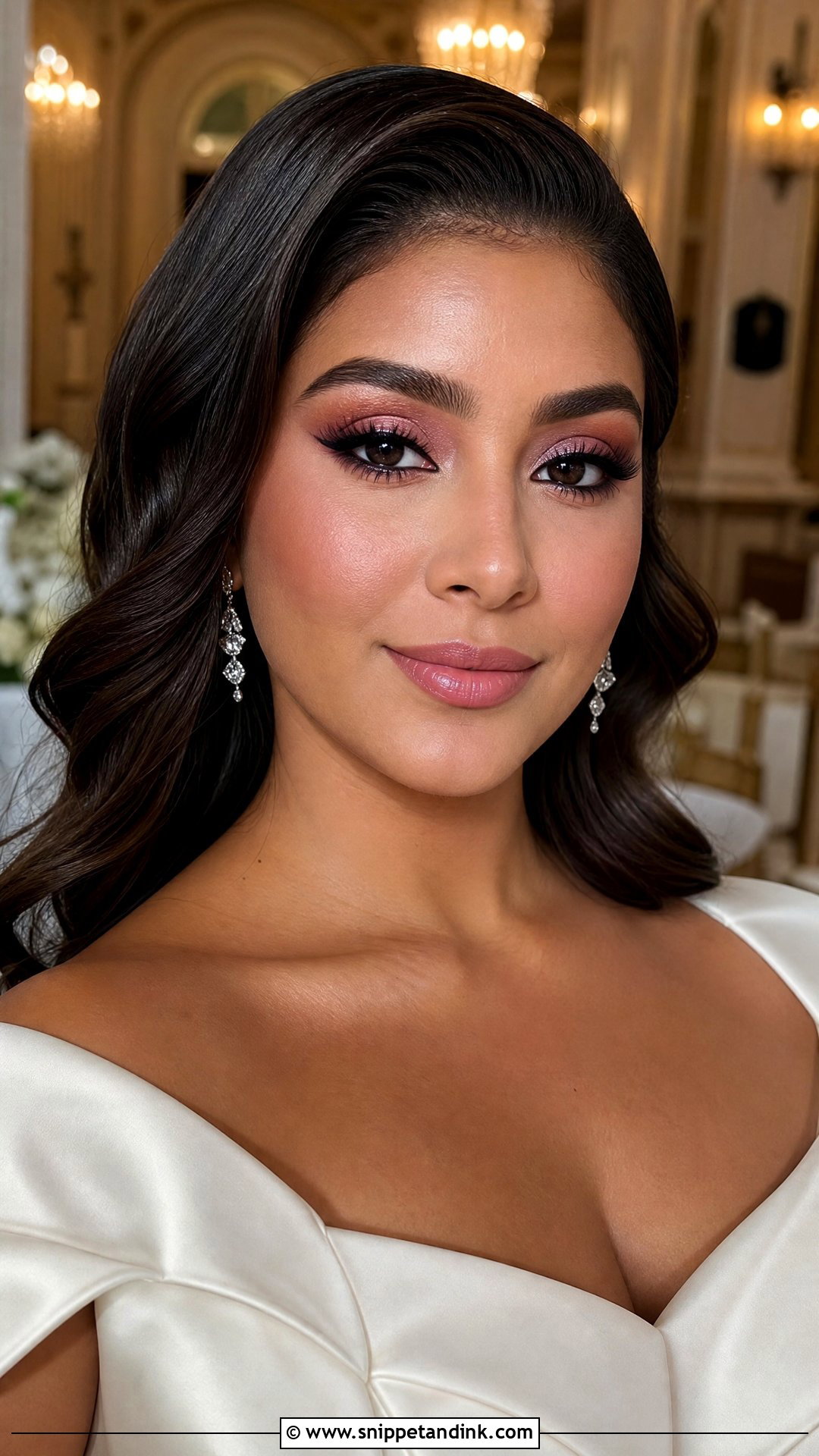 Pink Glam Bridal Makeup - Snippet and Ink - 25 Pink Wedding Makeup Brides