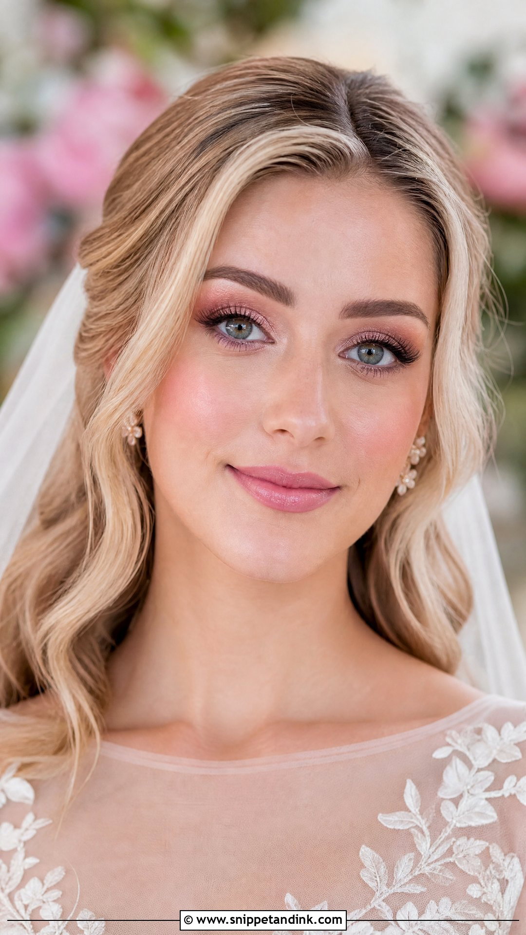 Pink Glam Bridal Makeup For Blue Eyes - Snippet and Ink - 20 Bridal Glam Makeup for Blue Eyes