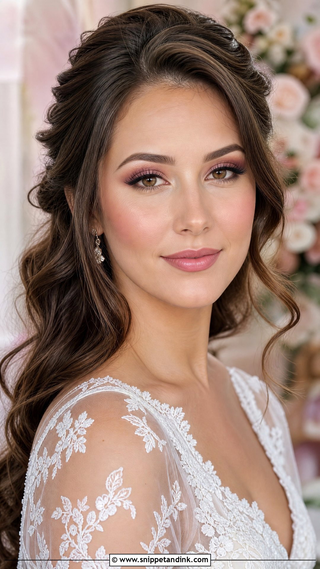 Pink Glam Wedding Makeup - Snippet and Ink - 30 Glam Wedding Makeup Ideas