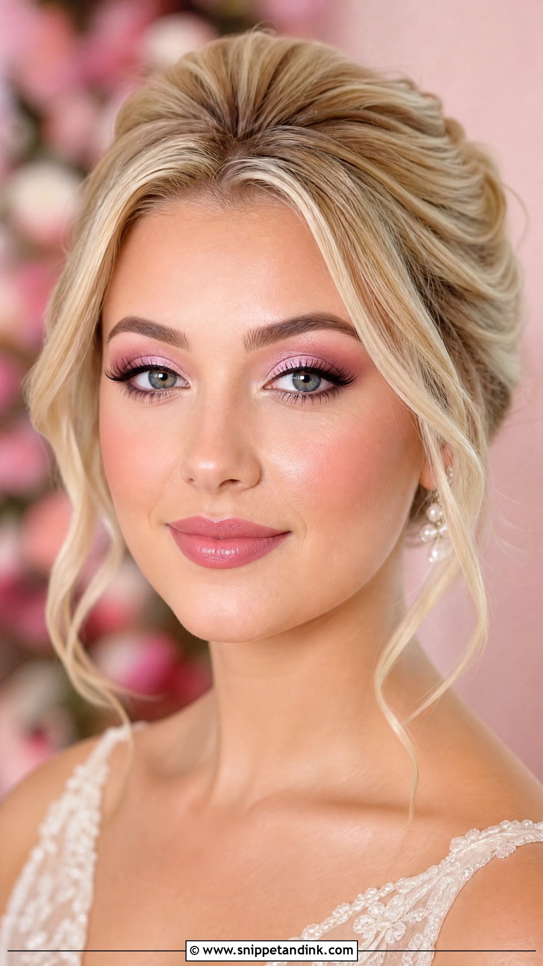 Pink Glam Wedding Makeup For Brown Eyes - Snippet and Ink - 20 Glam Wedding Makeup for Brown Eyes