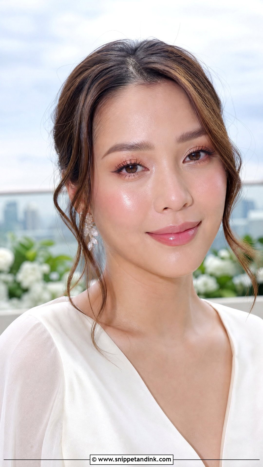 Pink Glass Skin Wedding Makeup - Snippet and Ink - 20 Pink Glowy Wedding Makeup Ideas