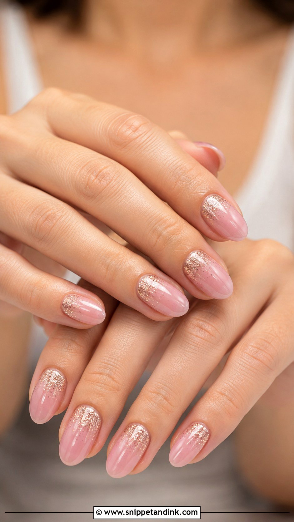 Pink Glitter Bridesmaid Wedding Nails - Snippet and Ink - 20 Pink Bridesmaid Wedding Nails