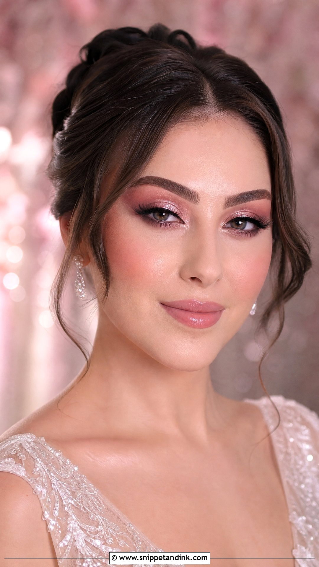 Pink Glitter Wedding Makeup - Snippet and Ink - 20 Pink Makeup for Wedding Ideas