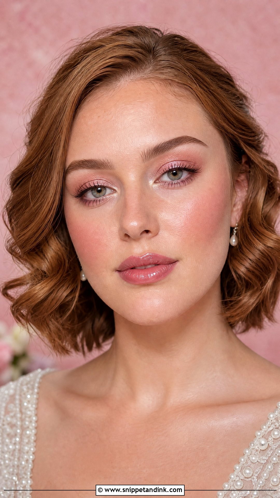 Pink Gloss Wedding Lip Combo - Snippet and Ink - 20 Wedding Lip Combo Ideas