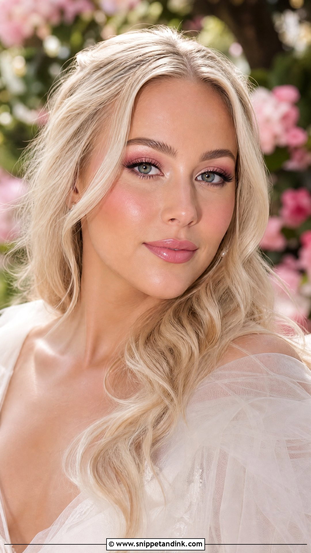 Pink Glossy Wedding Makeup - Snippet and Ink - 25 Pink Wedding Makeup Ideas