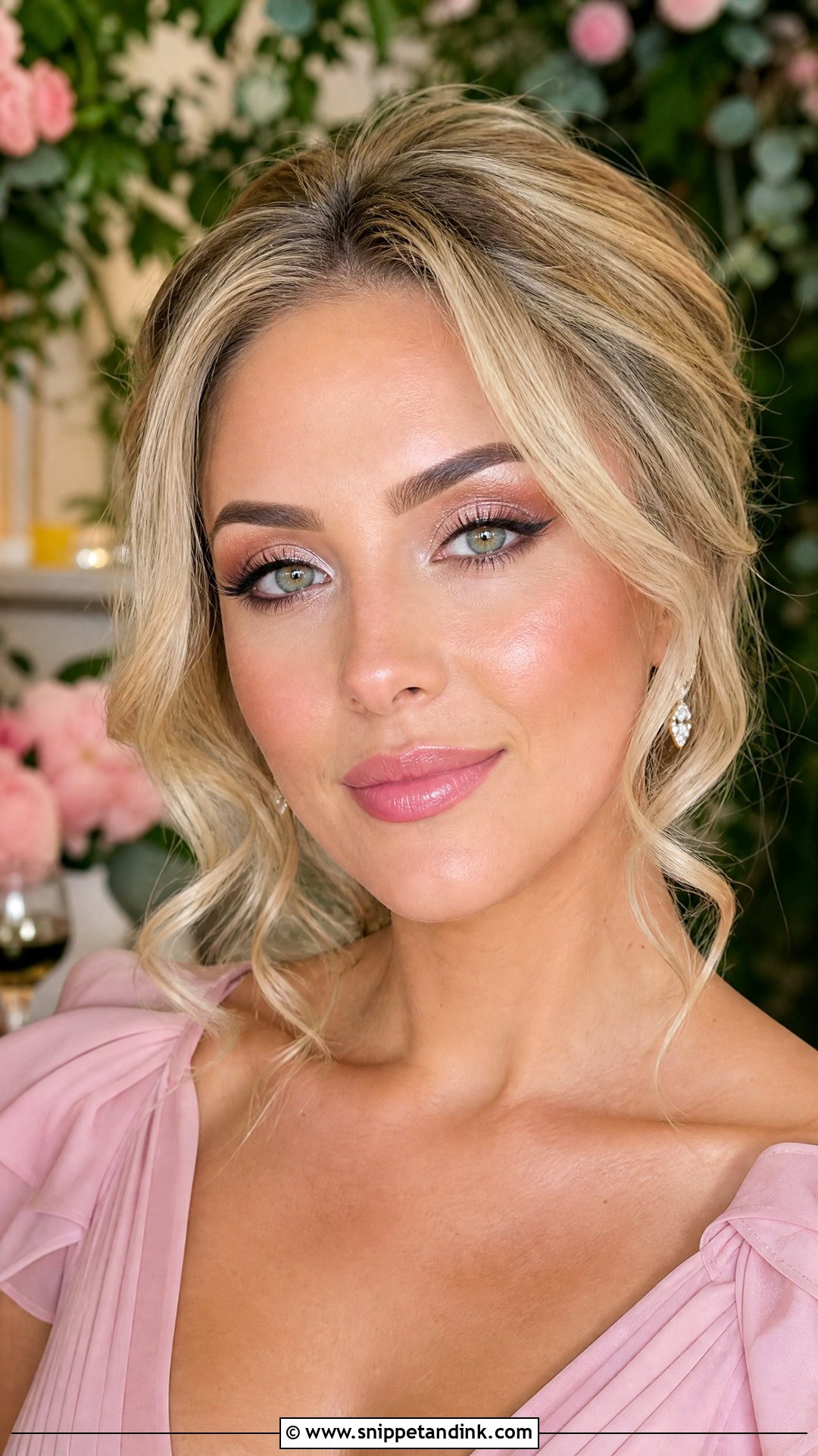 Pink Glow Wedding Guest Makeup for Green Eyes - Snippet and Ink - 25 Wedding Guest Makeup for Green Eyes