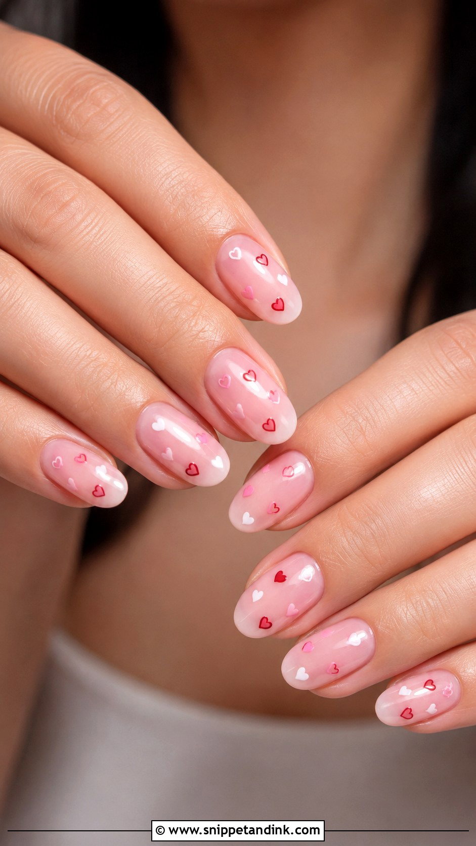Pink Heart Anniversary Nails - Snippet and Ink - 20 Wedding Anniversary Nails Ideas