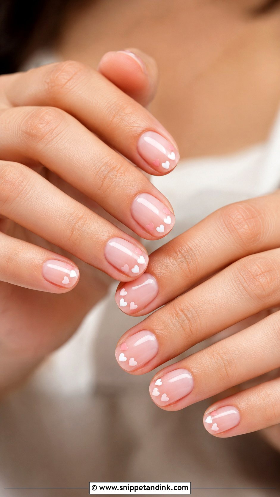 Pink Heart Wedding Nails - Snippet and Ink - 20 Pink Wedding Nails for Bride