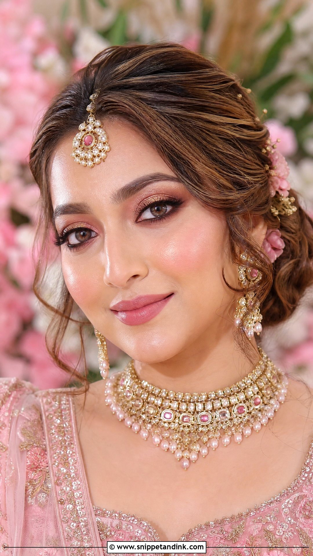 Pink Hindu Bridal Makeup - Snippet and Ink - 20 Hindu Bridal Makeup Ideas