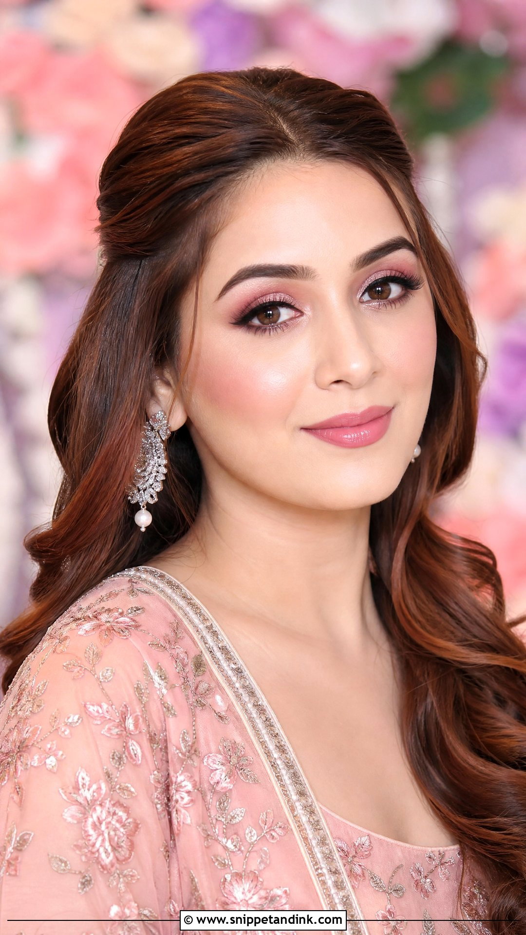 Pink Indian Wedding Guest Makeup - Snippet and Ink - 20 Makeup for Indian Wedding Guest Ideas