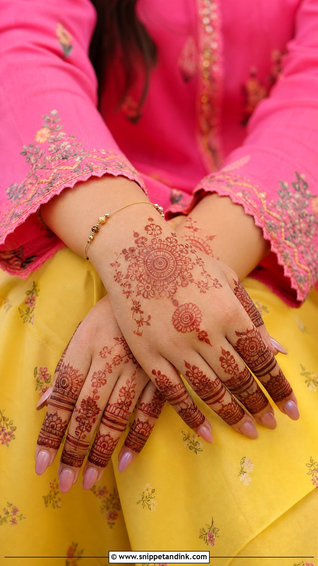 Pink Kurta With Yellow Palazzo - Snippet and Ink - 20 Yellow and Pink Haldi Outfit Ideas