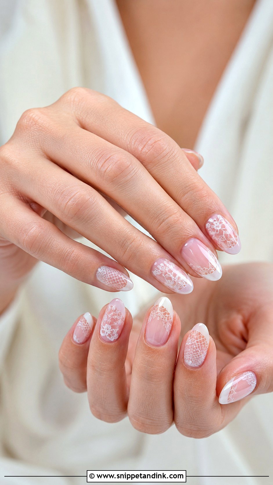 Pink Lace Bridal Nails - Snippet and Ink - 20 Pink Bridal Nails Brides