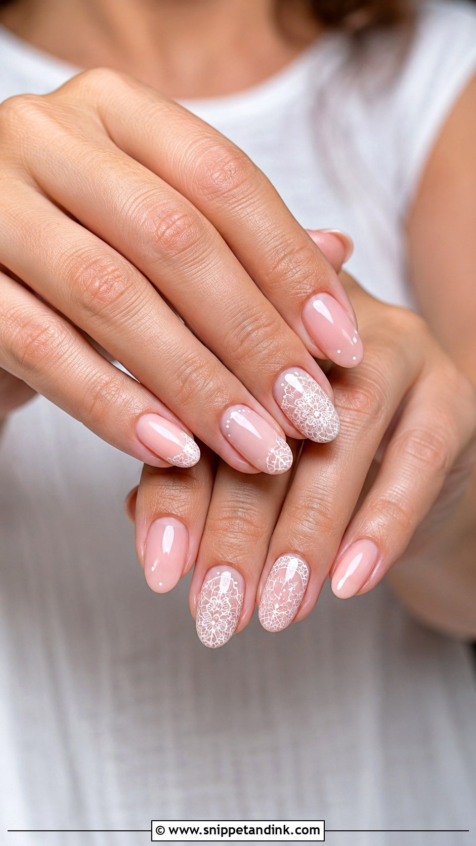 Pink Lace Wedding Guest Nails - Snippet and Ink - 20 Pink Wedding Guest Nails