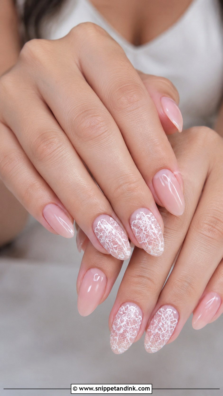 Pink Lace Wedding Nails - Snippet and Ink - 20 Pink Nails for Wedding