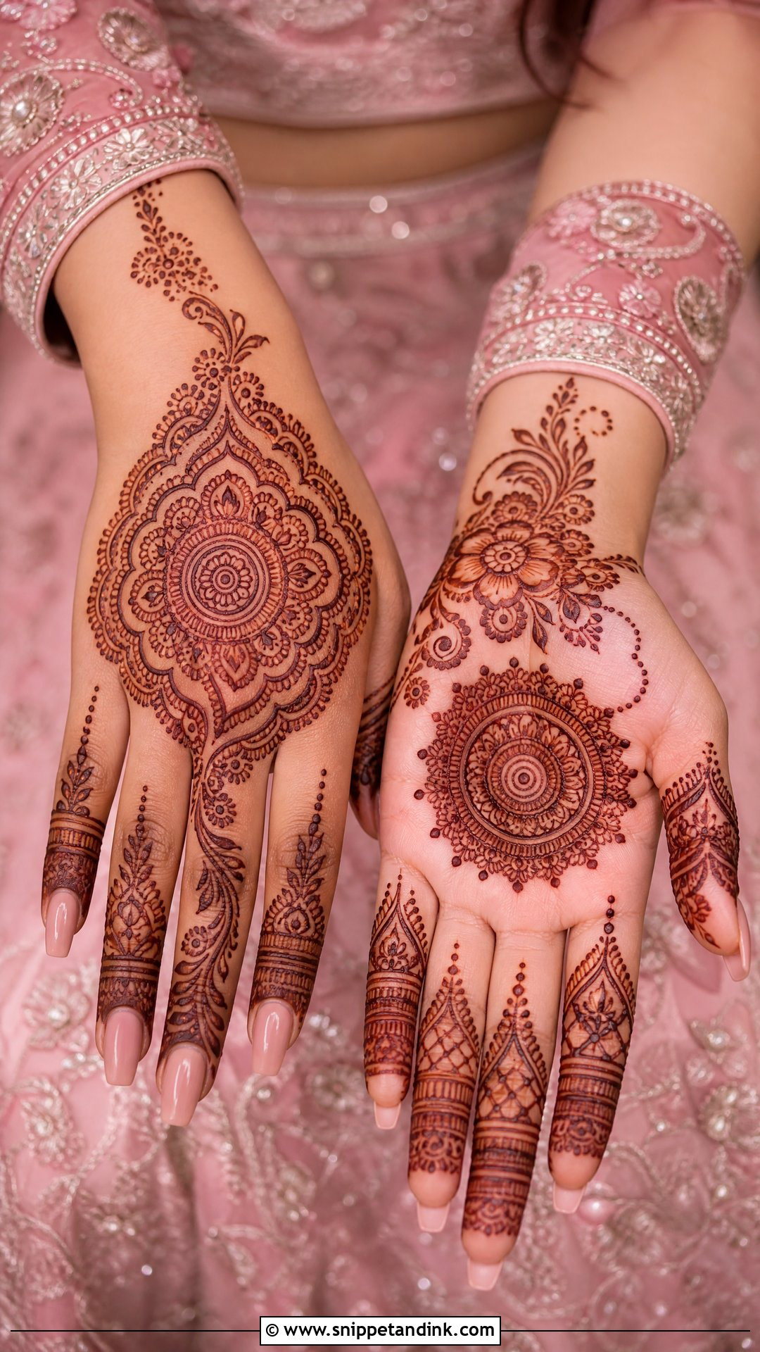Pink Lehenga Mehndi Outfit For Bride - Snippet and Ink - 25 Mehndi Outfit Ideas for Bride