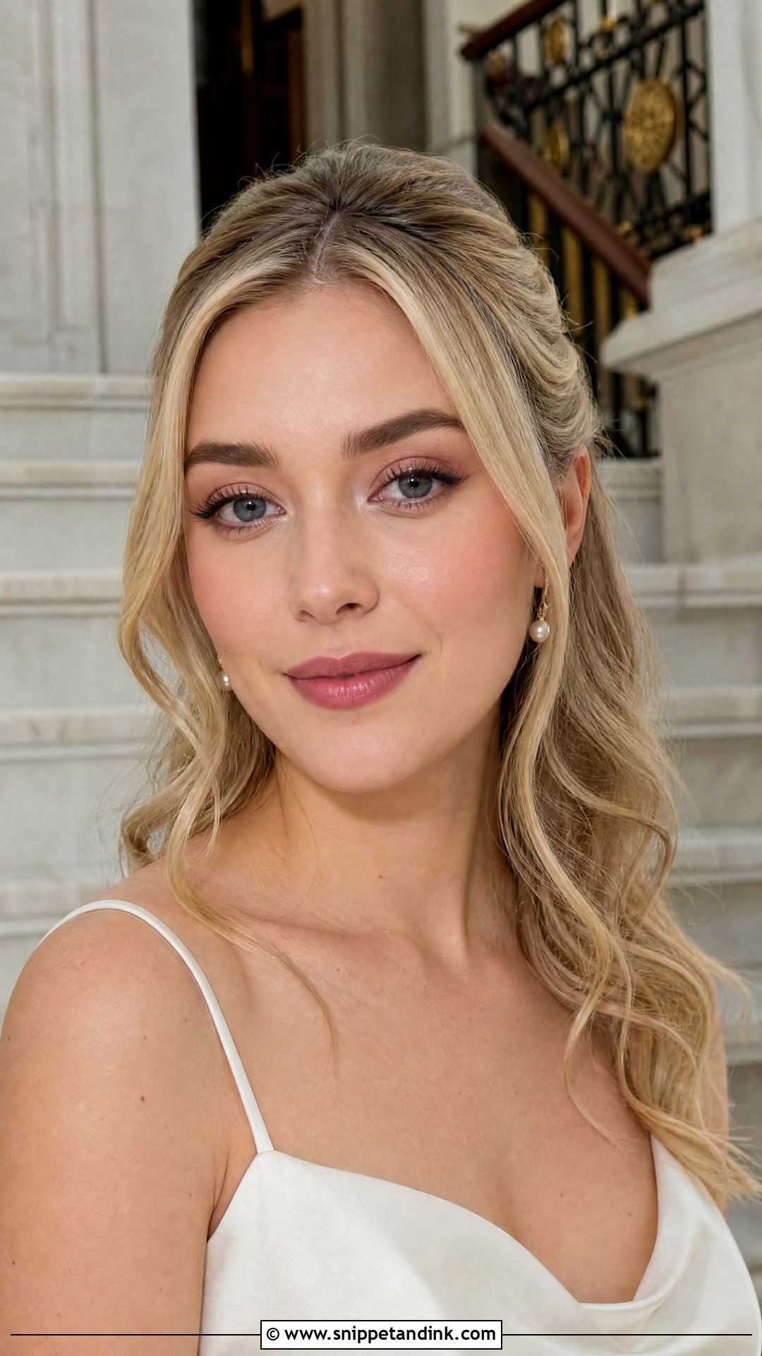 Pink Lip Civil Wedding Makeup - Snippet and Ink - 20 Civil Wedding Makeup Brides