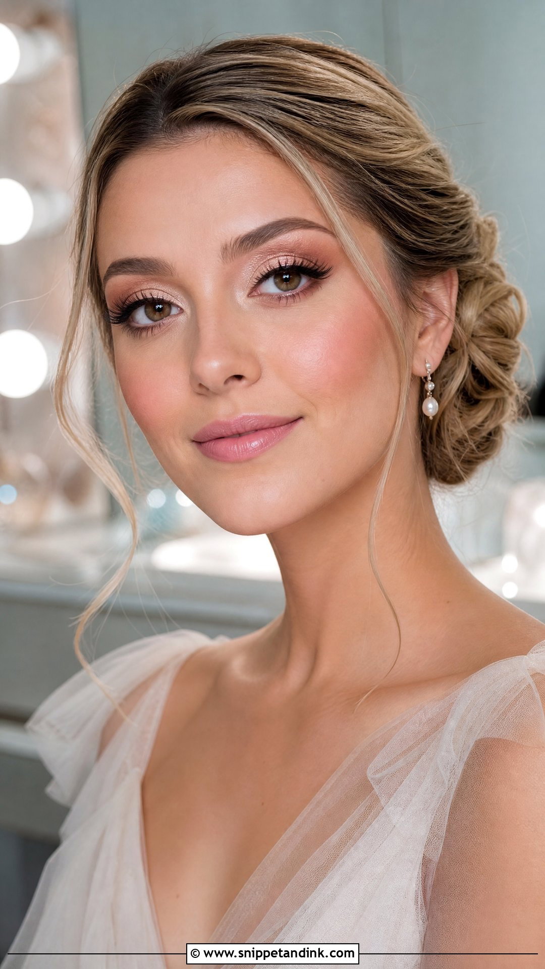 Pink Lip Wedding Makeup For Brown Eyes - Snippet and Ink - 25 Elegant Wedding Makeup for Brown Eyes