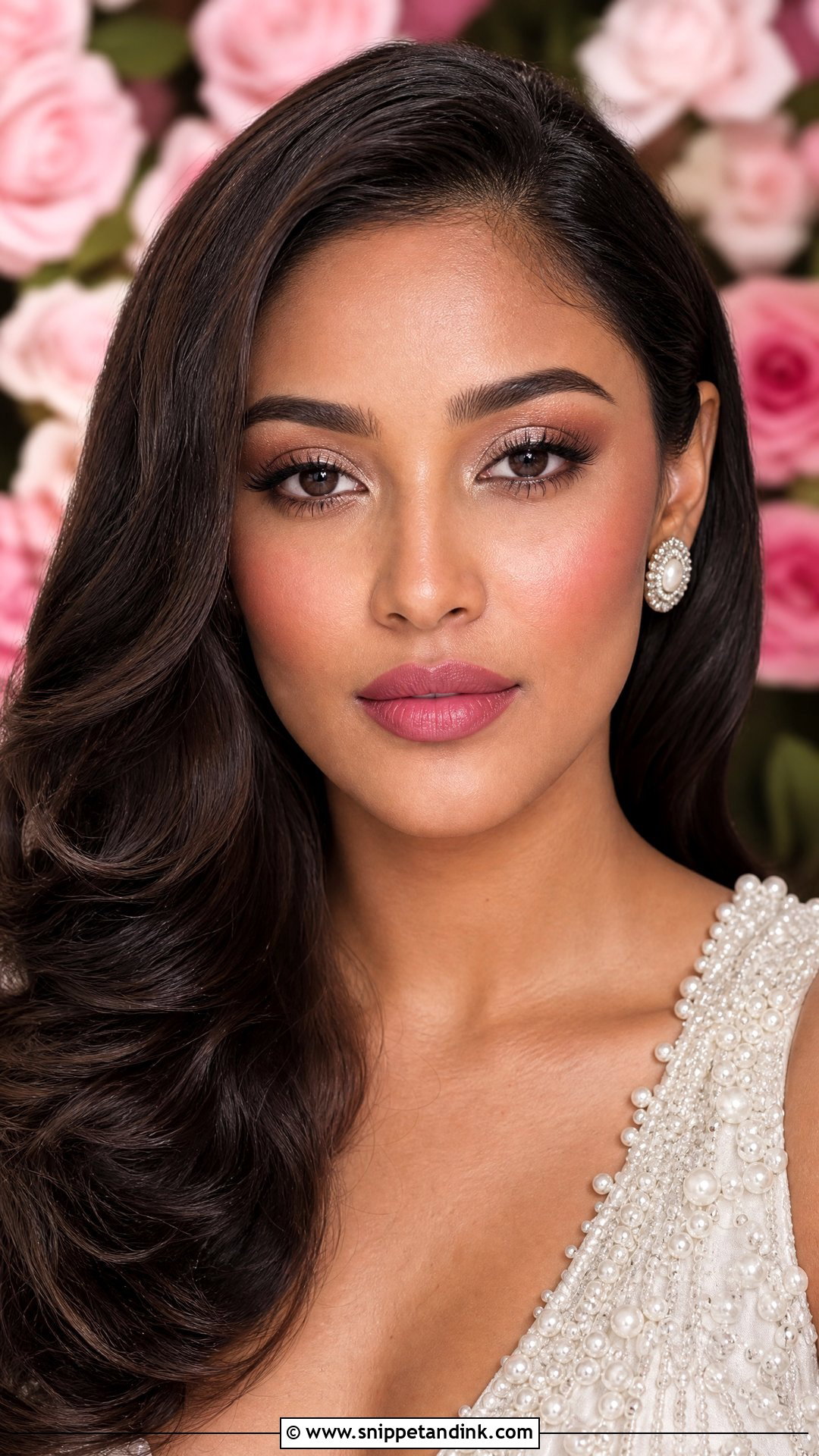 Pink Lip Wedding Makeup - Snippet and Ink - 20 Pink Makeup for Wedding Ideas