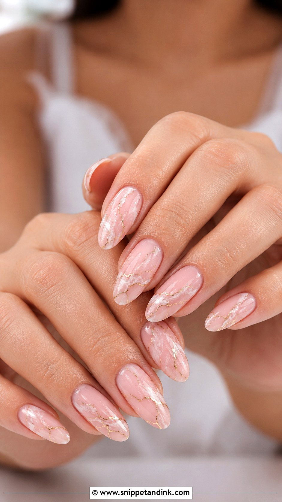 Pink Marble Wedding Nails - Snippet and Ink - 20 Pink Wedding Nails for Bride