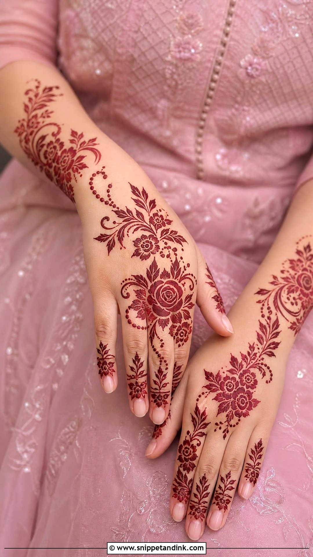 Pink Mehandi Dress - Snippet and Ink - 30 Mehandi Dress Ideas