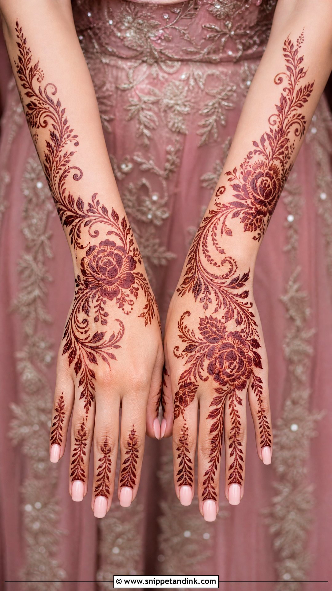 Pink Mehendi Outfit for Bride - Snippet and Ink - 30 Unique Mehendi Outfits for Bride