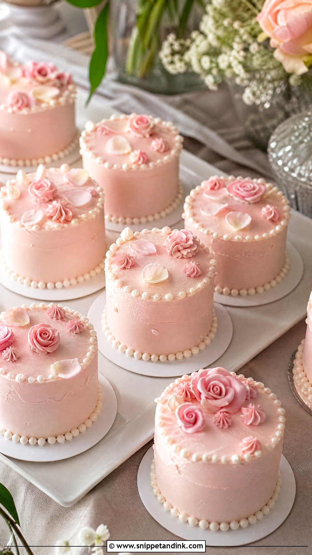 Pink Mini Wedding Cakes - Snippet and Ink - 30 Pink Cakes for Wedding