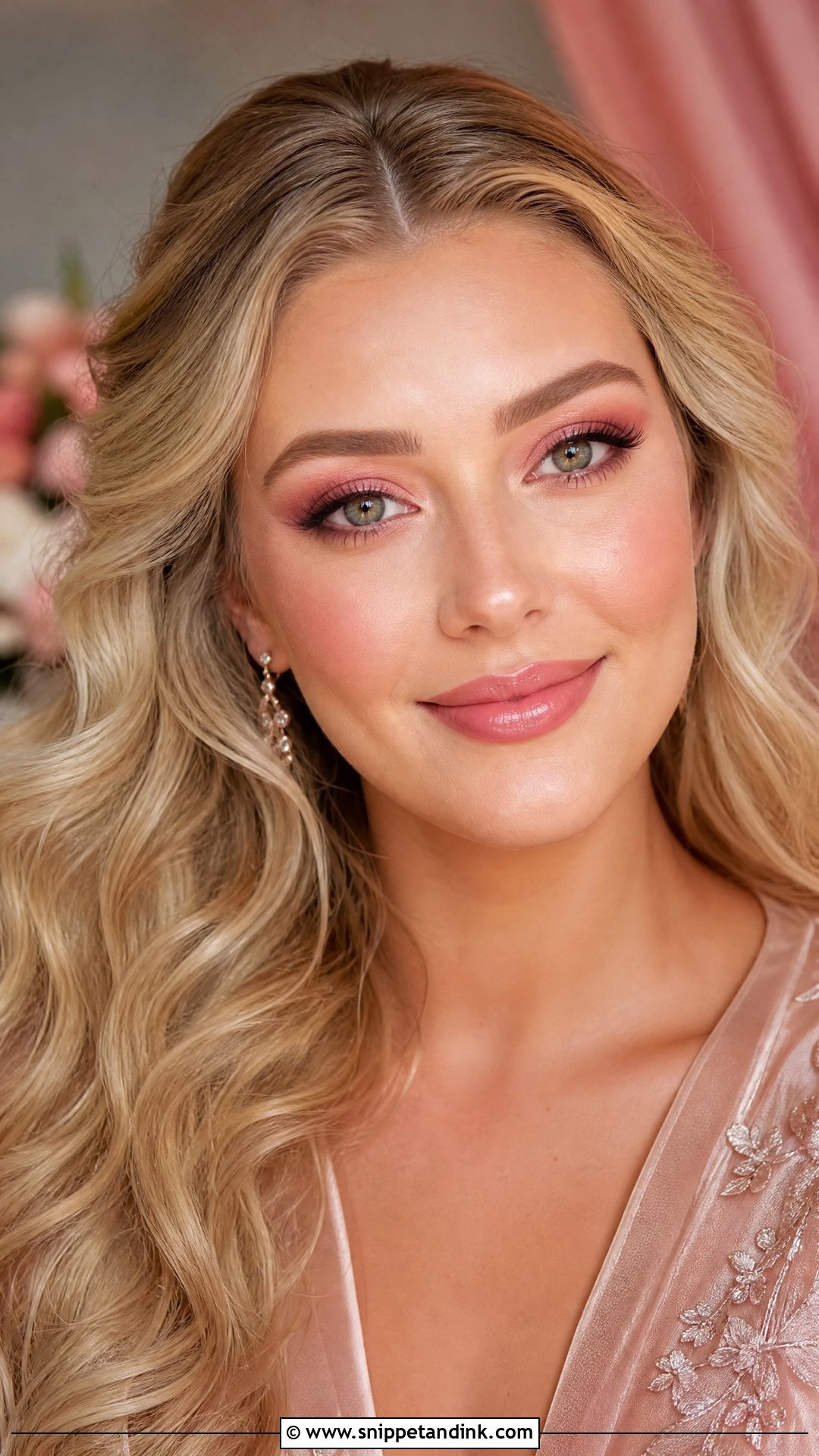 Pink Monochrome Wedding Makeup - Snippet and Ink - 25 Pink Wedding Makeup Ideas