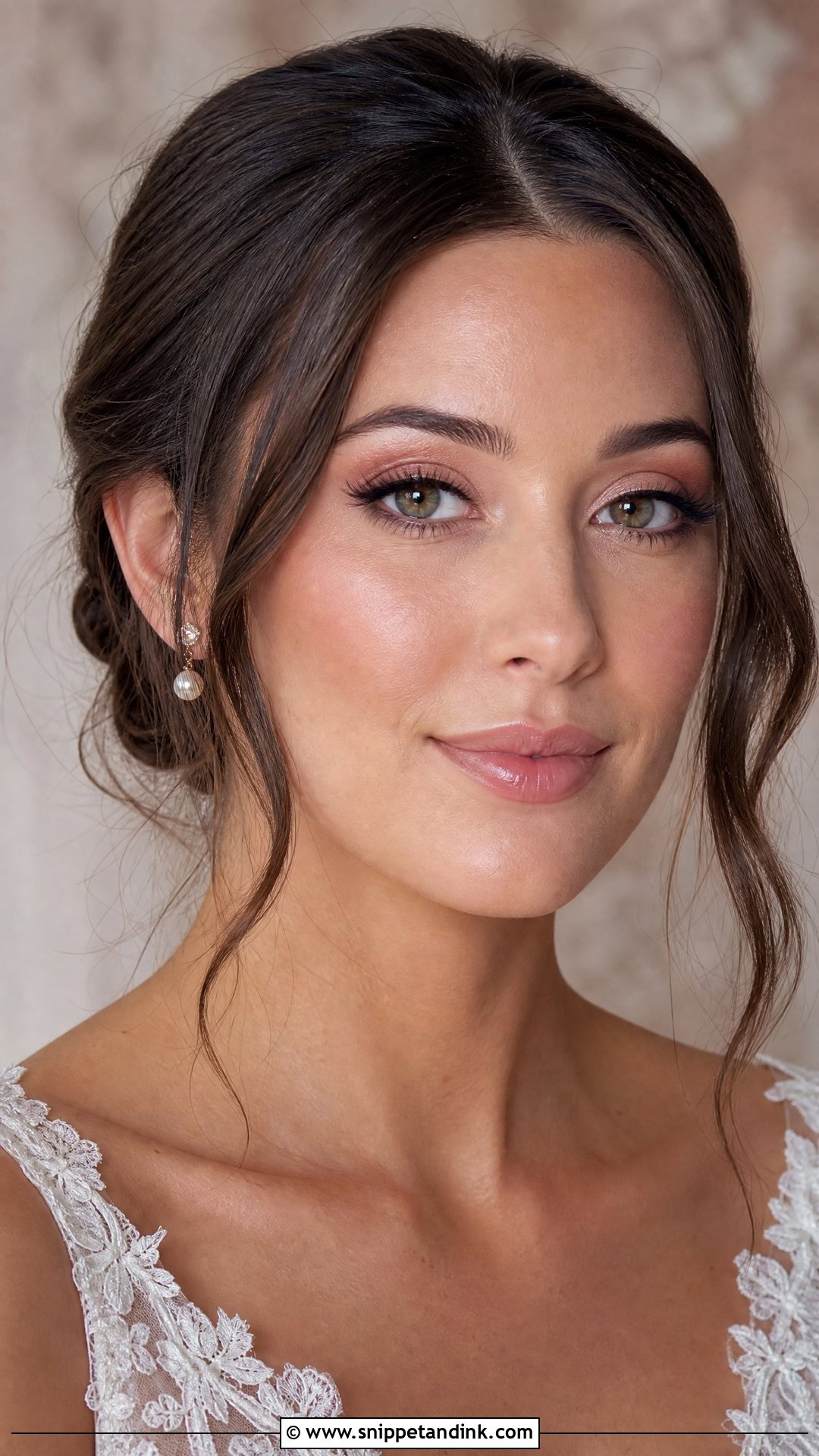 Pink Nude Bridal Makeup - Snippet and Ink - 25 Soft Romantic Bridal Makeup Ideas