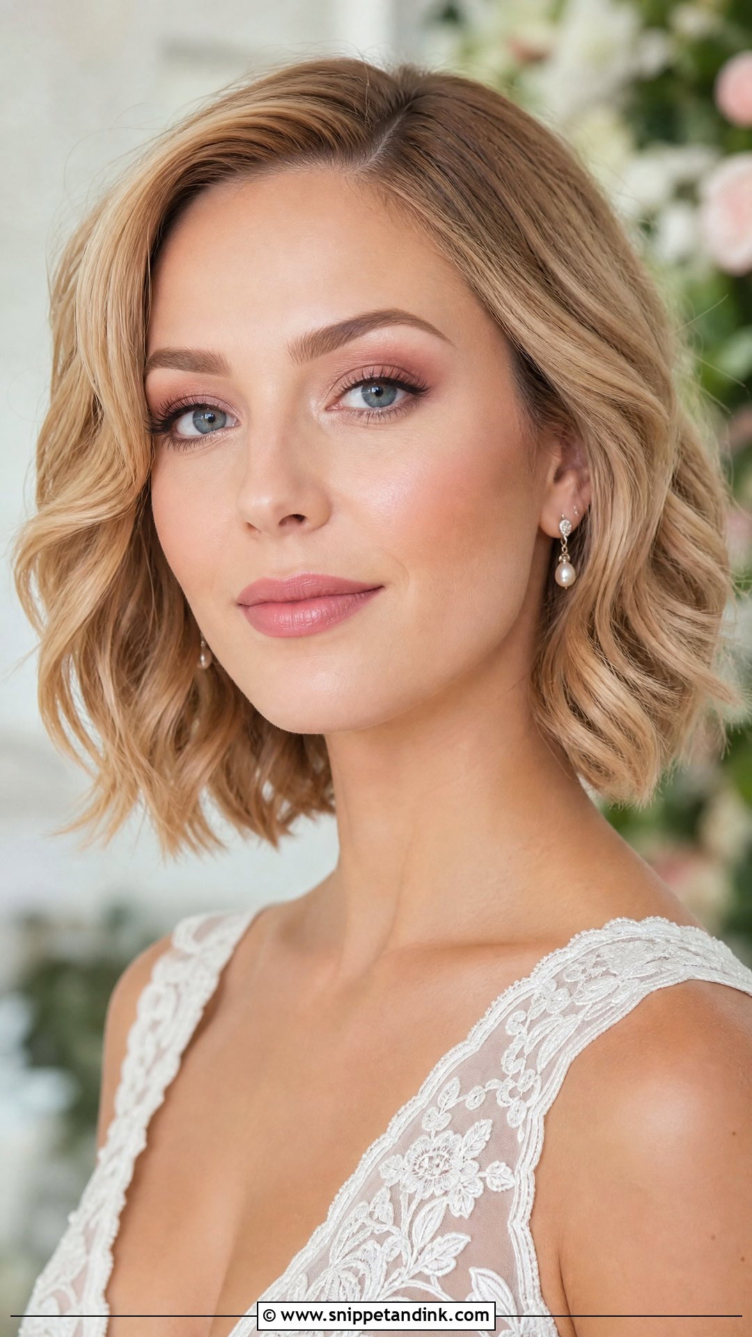 Pink Nude Bridal Makeup For Blue Eyes - Snippet and Ink - 25 Natural Glam Wedding Makeup for Blue Eyes