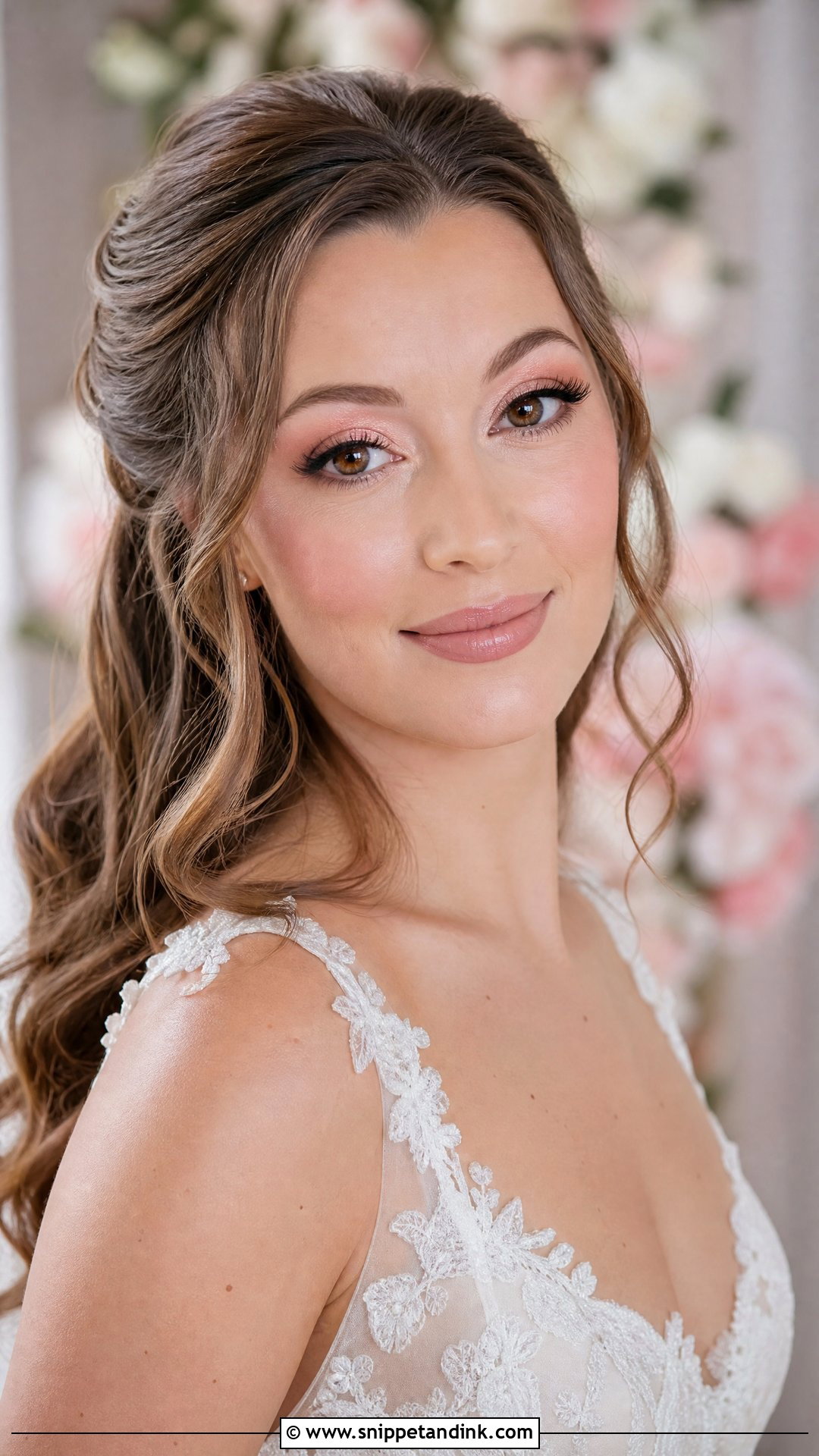 Pink Nude Bridal Makeup - Snippet and Ink - 20 Cool Toned Wedding Makeup Ideas