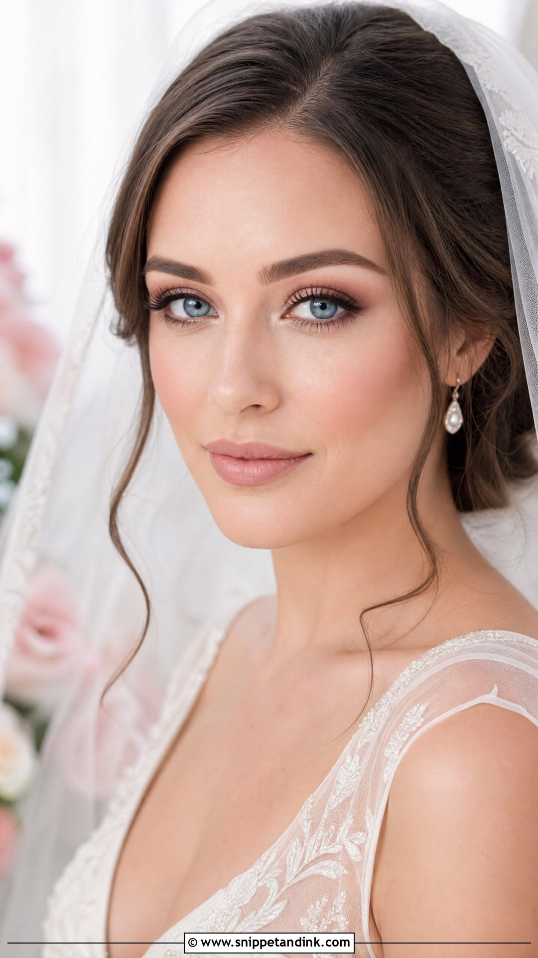 Pink Nude Wedding Makeup For Blue Eyes Brunette - Snippet and Ink - 20 Natural Wedding Makeup for Blue Eyes Brunette