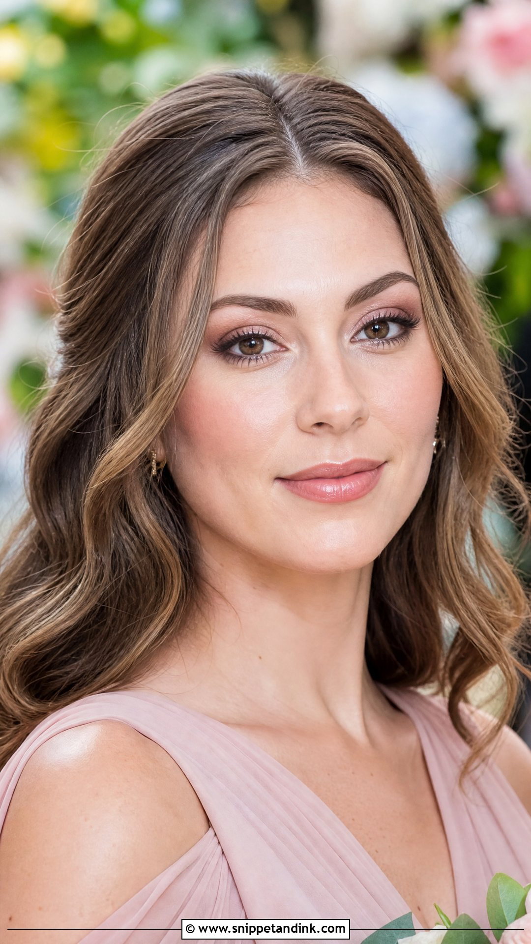 Pink Nude Wedding Makeup For Brown Eyes - Snippet and Ink - 20 Simple Wedding Makeup for Brown Eyes