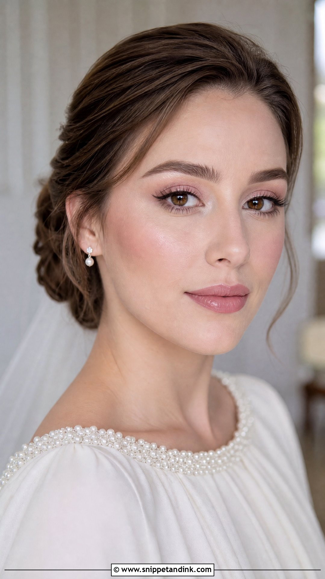 Pink Nude Wedding Makeup For Brown Eyes - Snippet and Ink - 25 Natural Wedding Make Up for Brown Eyes
