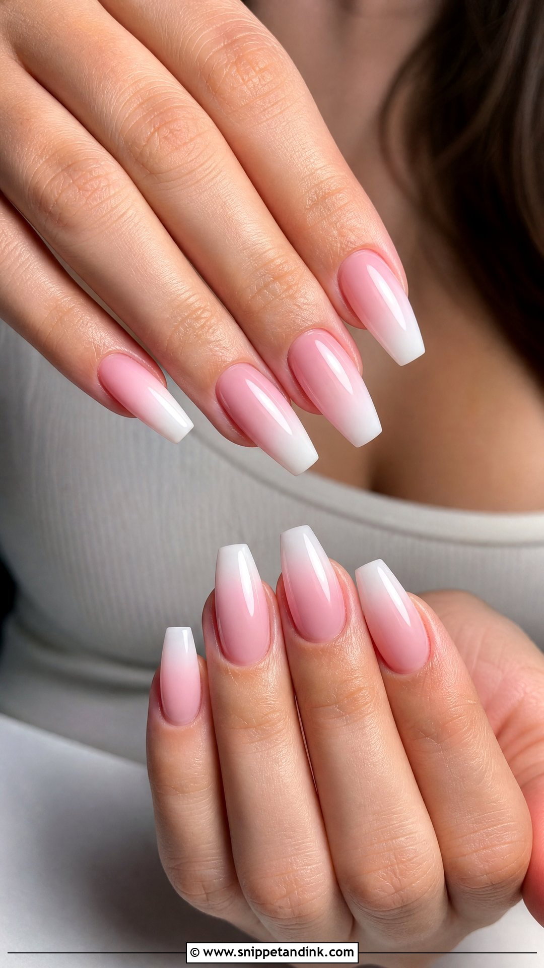 Pink Ombre Bridal Nails - Snippet and Ink - 25 Pink Bridal Nails
