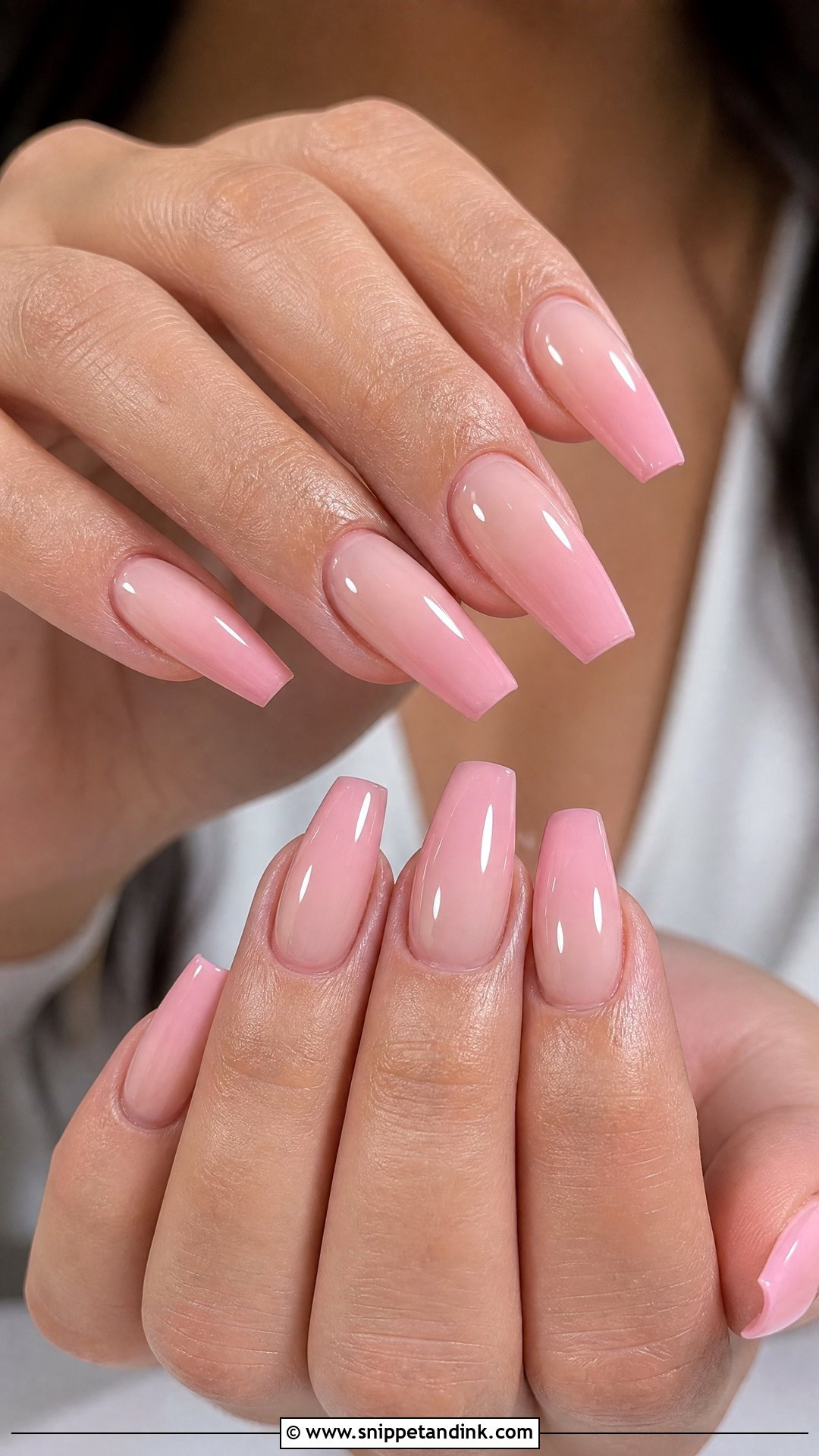 Pink Ombre Bride Nails - Snippet and Ink - 35 Bride Nails