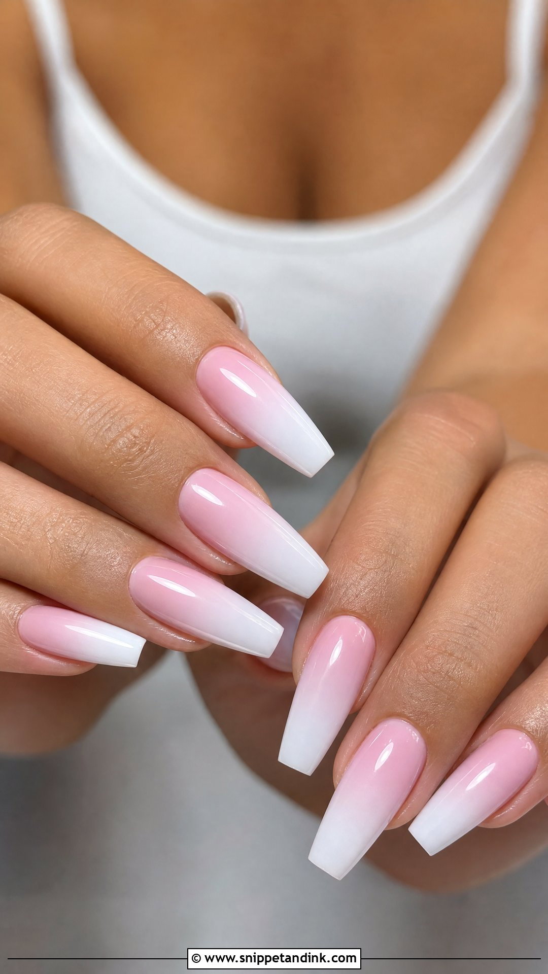Pink Ombre Wedding Nails - Snippet and Ink - 25 Cute Wedding Nails