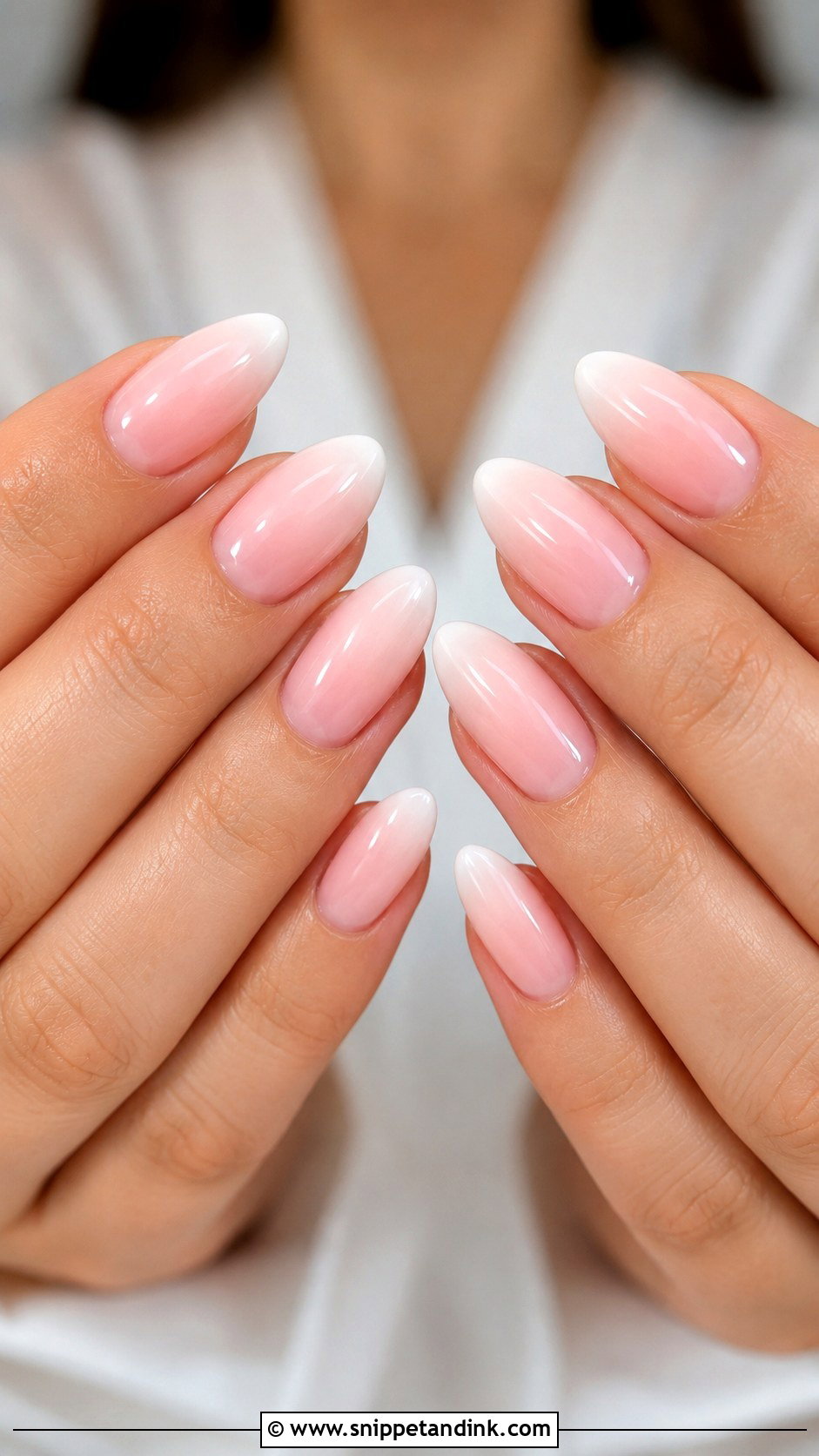 Pink Ombre Wedding Nails - Snippet and Ink - 20 Elegant Pink Wedding Nail Art Ideas