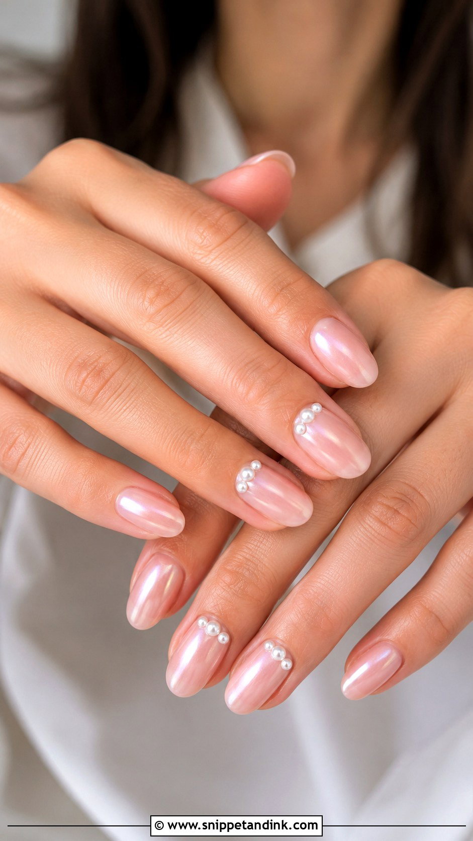 Pink Pearl Wedding Guest Nails - Snippet and Ink - 20 Pink Wedding Guest Nails