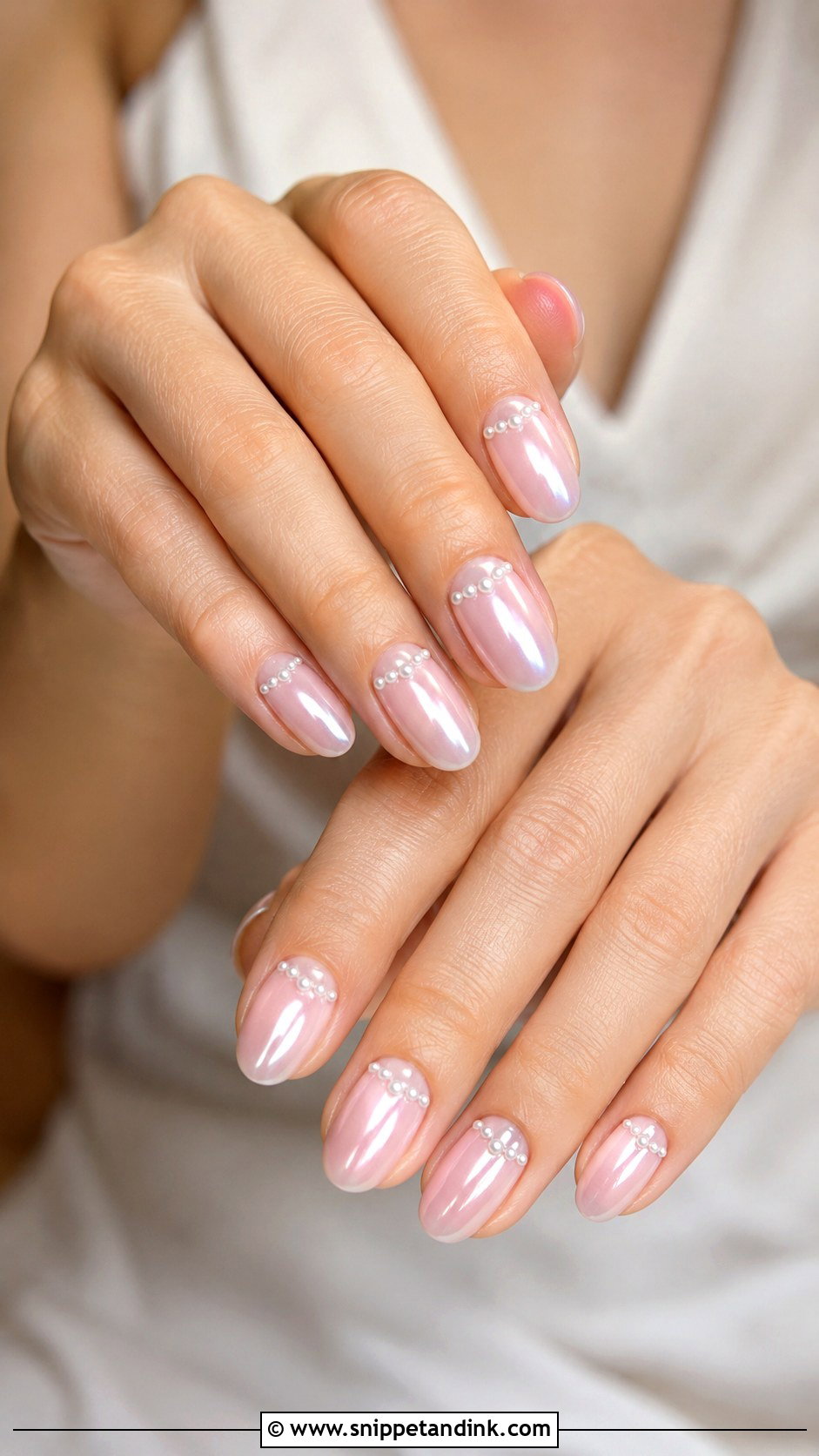 Pink Pearl Wedding Nails - Snippet and Ink - 20 Pink Nails for Wedding